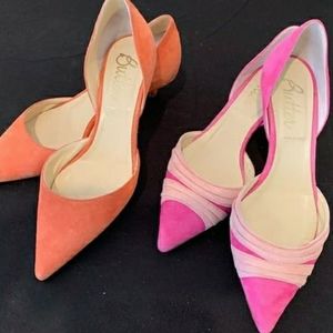 Colorful kitten heels